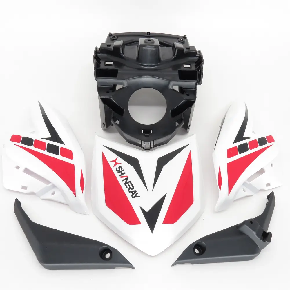 Обтікач фари в зборі Shineray XY200GY-6C (червоно-білий) в